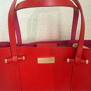 Kate Spade Red and Pink Tote